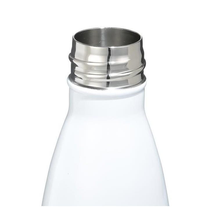 YOKO DESIGN - INOX Gourde isotherme Bouteille 500 ml blanche