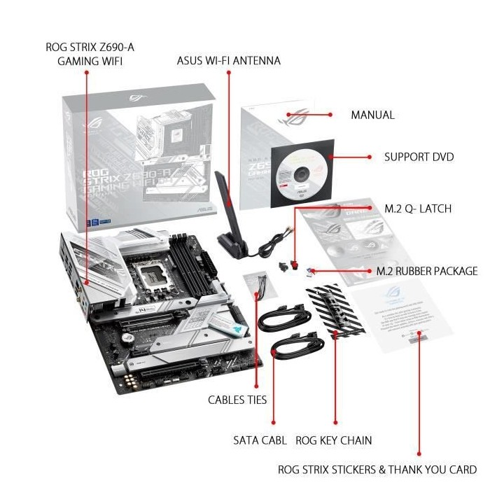 Carte Mere - ASUS - ROG STRIX Z690-A GAMING WIFI D4 - (90MB18K0-M0EAY0