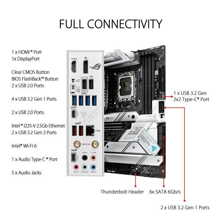 Carte Mere - ASUS - ROG STRIX Z690-A GAMING WIFI D4 - (90MB18K0-M0EAY0