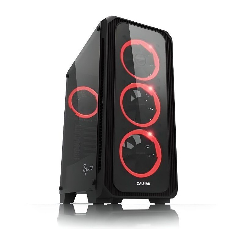 ZALMAN BOITIER PC Z7 Neo - Moyen Tour - Noir - Verre trempé - Format ATX (Z7NEORGBTGBK)