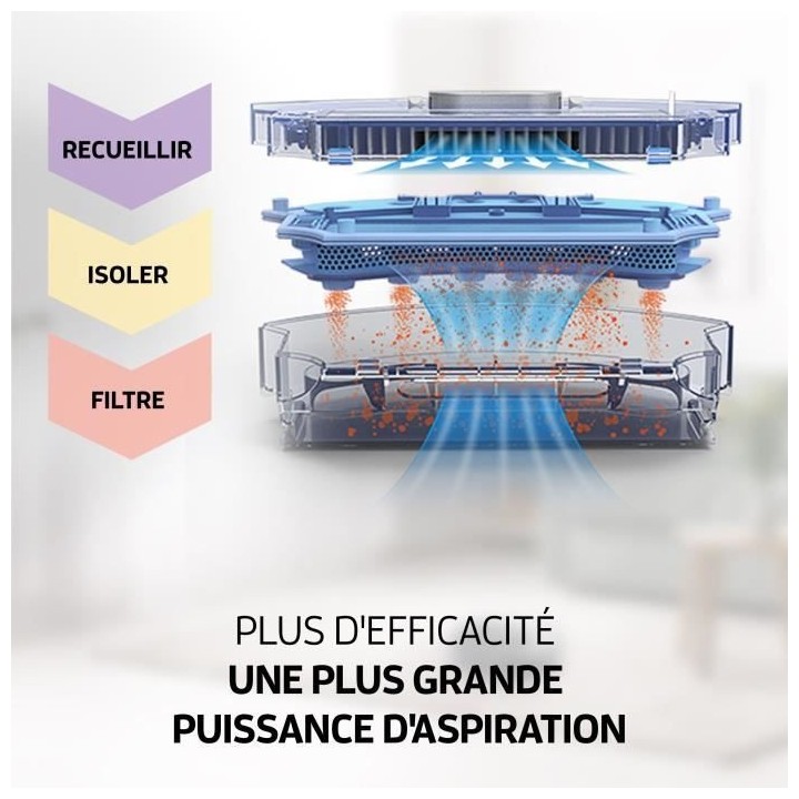 ZACO A10 501903 Robot aspirateur laveur connecté - Technologie laser