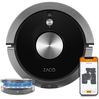 ZACO A9SPRO 501905 - Robot aspirateur laveur connecté - Jusqu'a 110 m