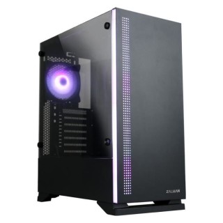 ZALMAN BOITIER PC S5 - Moyen Tour - Noir - Verre trempé - Format ATX