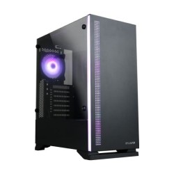 ZALMAN BOITIER PC S5 - Moyen Tour - Noir - Verre trempé - Format ATX (S5TGBK)