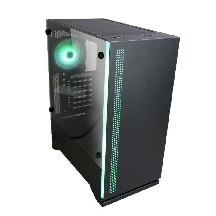 ZALMAN BOITIER PC S5 - Moyen Tour - Noir - Verre trempé - Format ATX