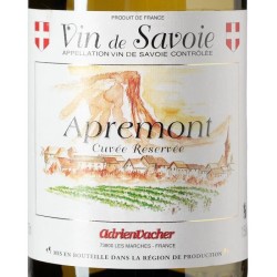 A. Vachet 2016 Apremont - Vin blanc de Savoie