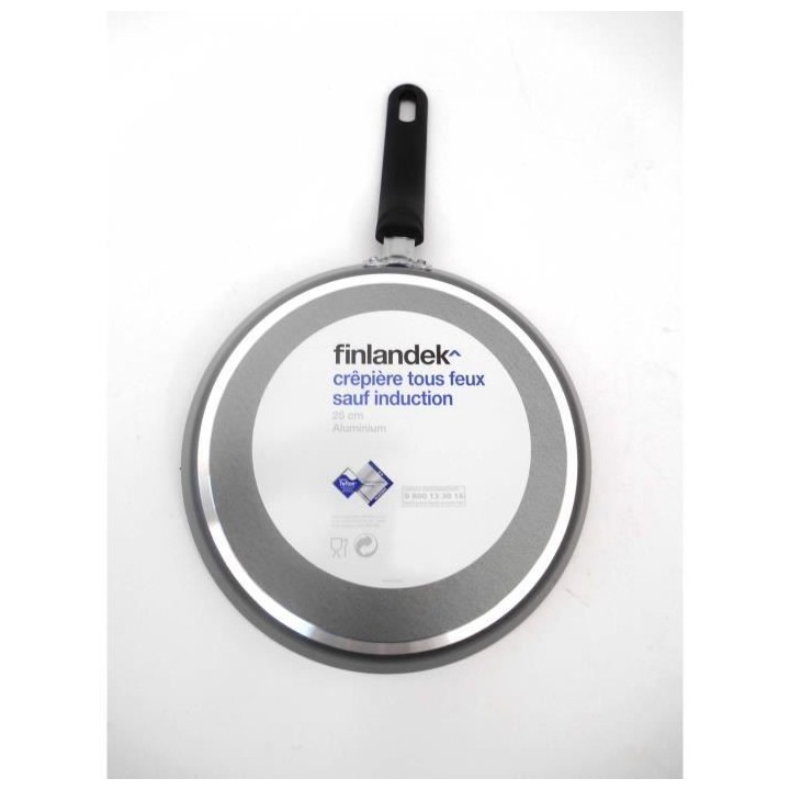 FINLANDEK Crepiere 25 cm en aluminium