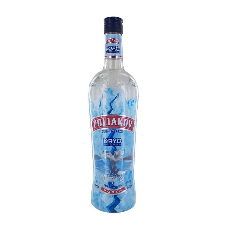 Poliakov Edition Limitée KRYO - Vodka pure grain - 37,5%vol - 100cl