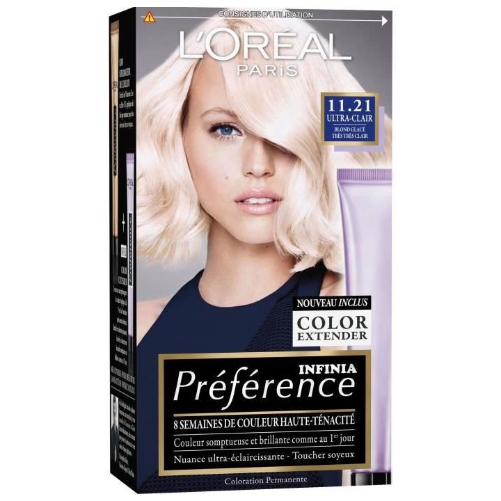 Coloration permanente INFINIA Préférence L'OREAL - Moscou 11.21