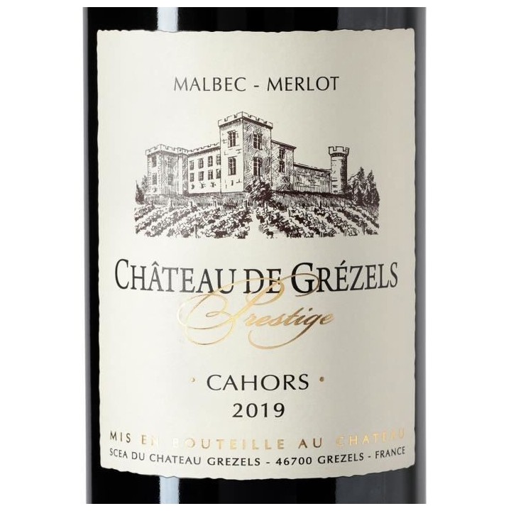 Château de Grezels 2014 Prestige Cahors - Vin rouge du Sud Ouest