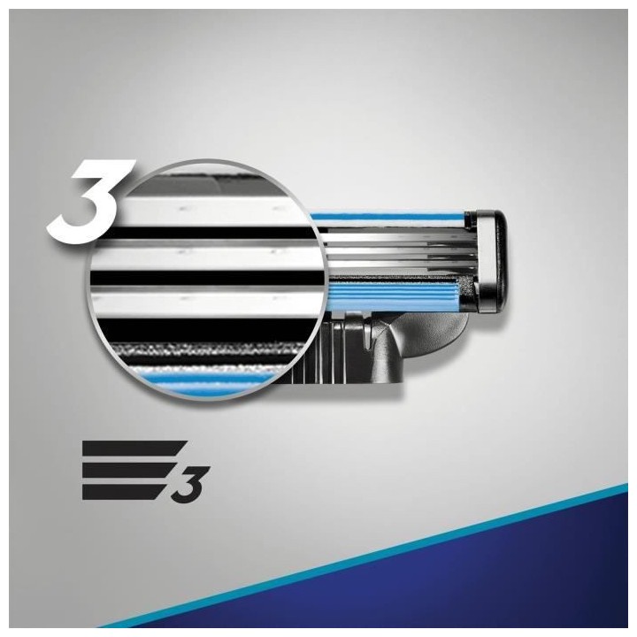 GILLETTE Lames de rasoir Mach3 Start x12