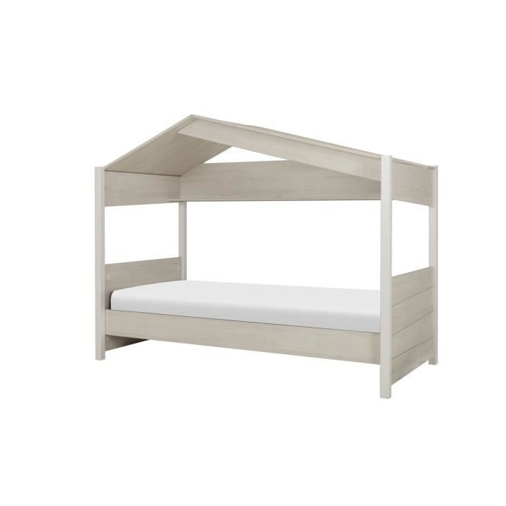 LIT CABANE 90X200 - CHARME L:105 H:176 P:207 - Décor Blanchi - NAIROB