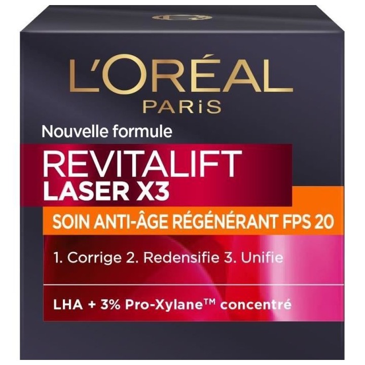 Soin anti-âge régénérant FPS20 Revitalift LaserX3 L'OREAL PARIS -