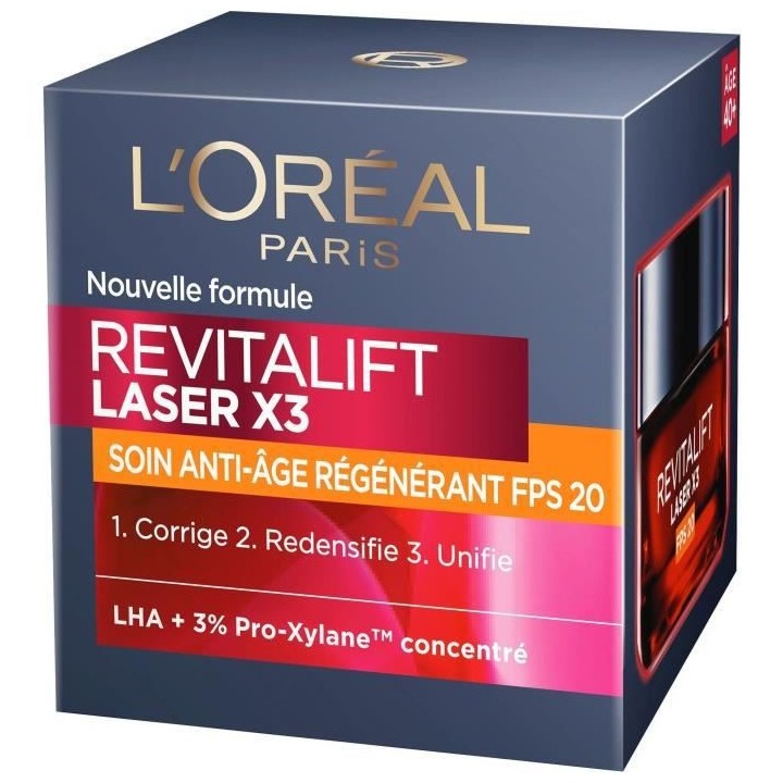 Soin anti-âge régénérant FPS20 Revitalift LaserX3 L'OREAL PARIS -