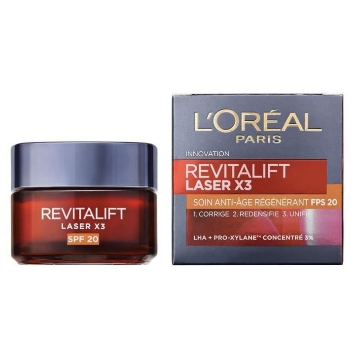 Soin anti-âge régénérant FPS20 Revitalift LaserX3 L'OREAL PARIS -