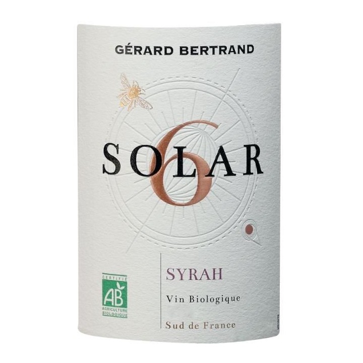 Gérard Bertrand Solar6 Syrah IGP Cévennes - Vin rouge du Languedoc-R