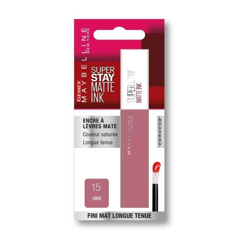 Rouge a Levres Superstay Matte Ink MAYBELLINE NEW YORK - 15 Lover