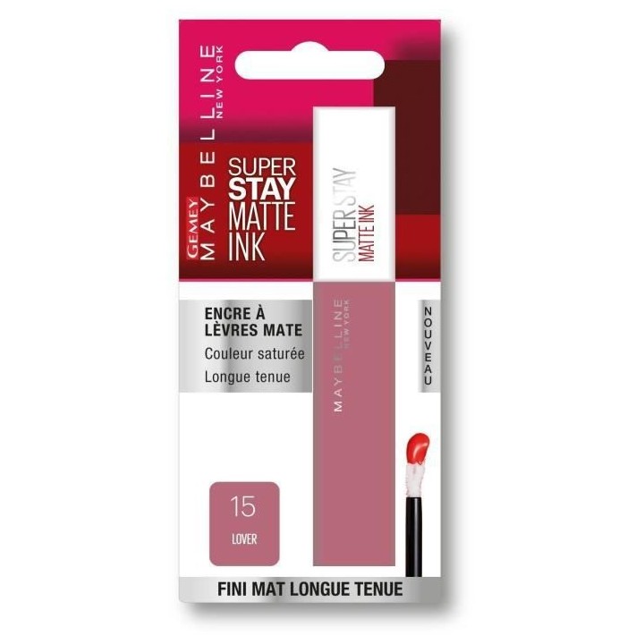 Rouge a Levres Superstay Matte Ink MAYBELLINE NEW YORK - 15 Lover