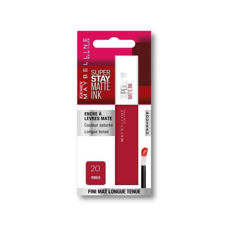 Rouge a Levres Superstay Matte Ink MAYBELLINE NEW YORK - 20 Pioneer