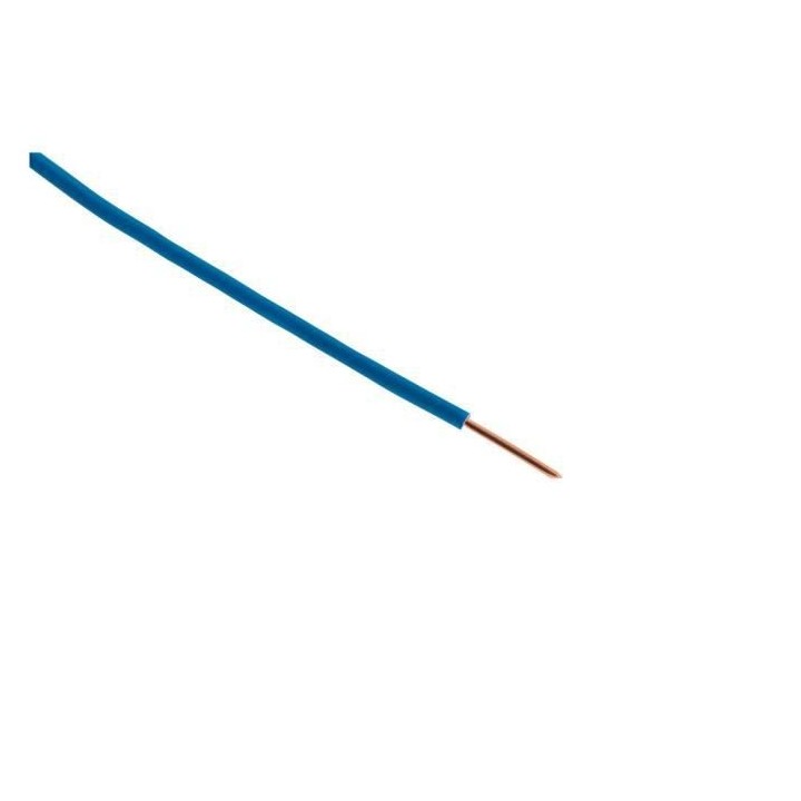 ZENITECH Fil d'alimentation électrique HO7V-U 2,5mm² Bleu - 25m