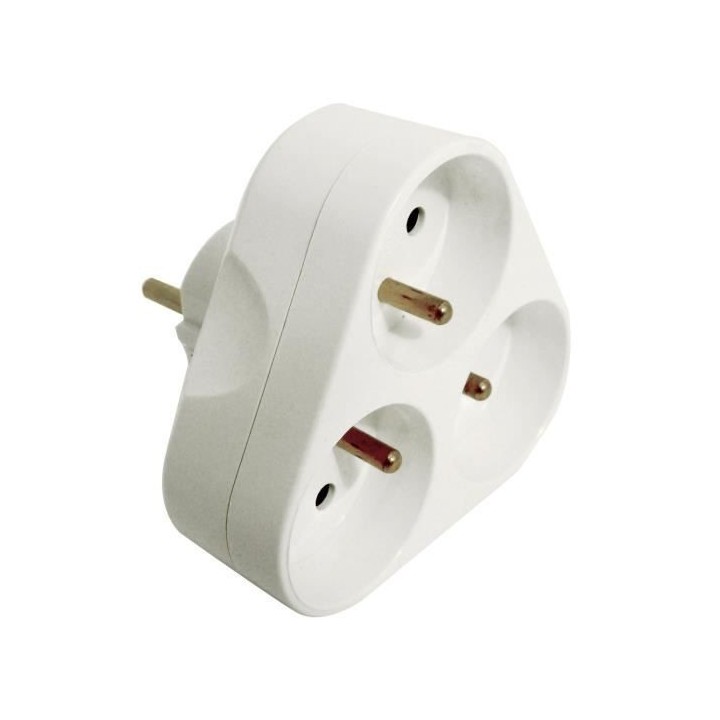 Triplite triangulaire ZENITECH 16A blanc