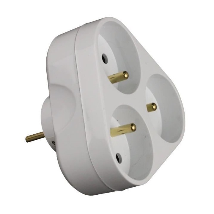 Triplite triangulaire ZENITECH 16A blanc