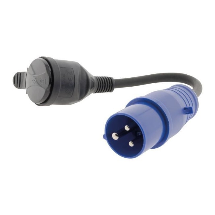 Adaptateur caravane ZENITECH femelle 16A - mâle CEE17