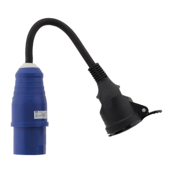 Adaptateur caravane ZENITECH femelle 16A - mâle CEE17