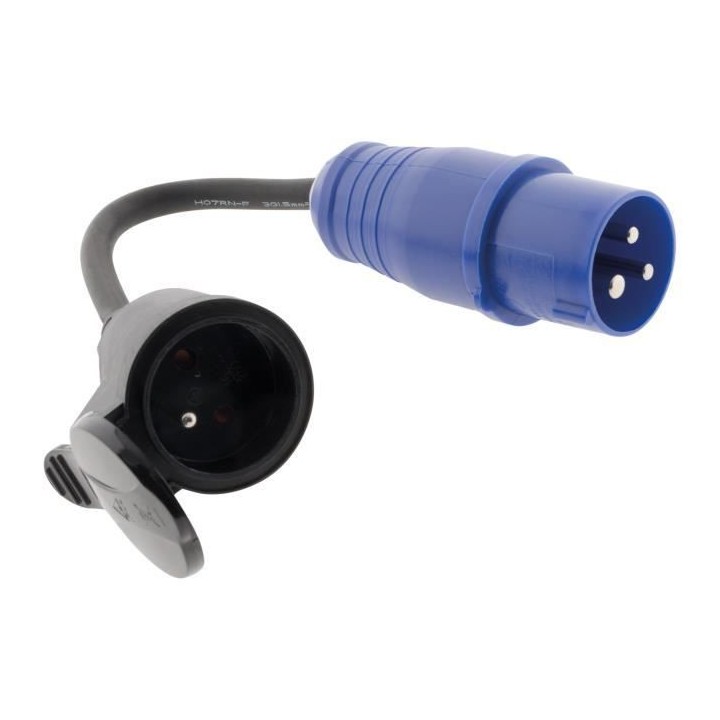 Adaptateur caravane ZENITECH femelle 16A - mâle CEE17