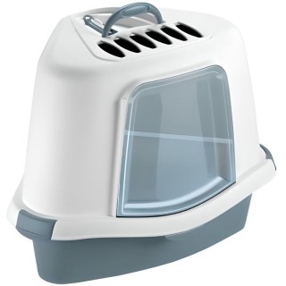 ZOLUX Maison de toilette d'angle avec pelle 54 x 40 x 40 cm - Bleu aci