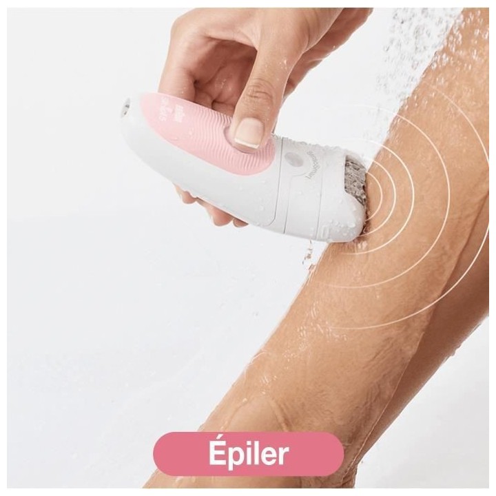 Braun, Epilateur Avec Tete Pivotante Smartlight SensoSmart, Avec Face