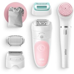 Braun, Epilateur Avec Tete Pivotante Smartlight SensoSmart, Avec Face spa 10 Micro, Kit Beauté SE 9975 KIT BEAUTE SE 5875