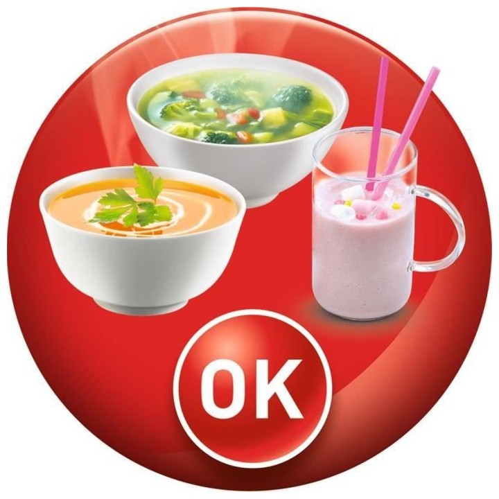 MOULINEX YY4301FG My Daily Soup Blender Chauffant, Capacité utile 1.2