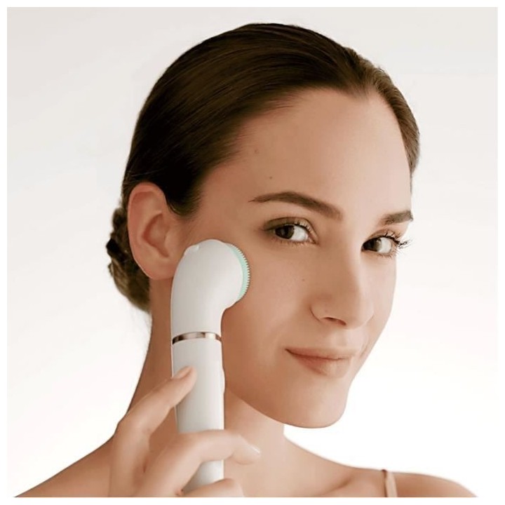 Braun Face Spa Pro 913,Epilateur visage, 3 accessoires, Blanc et Bronz