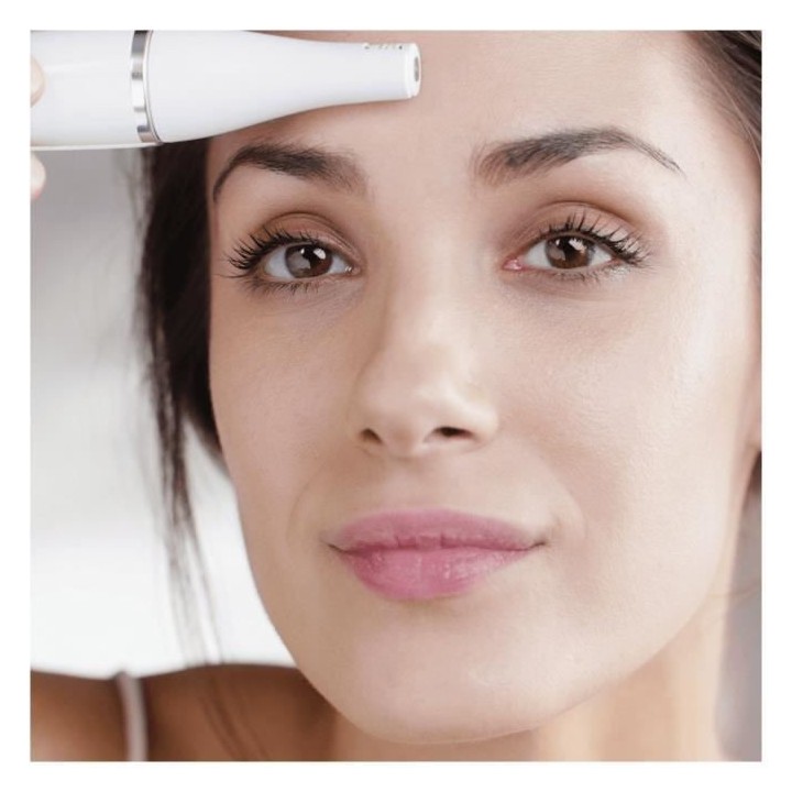 Braun Face Spa Pro 913,Epilateur visage, 3 accessoires, Blanc et Bronz