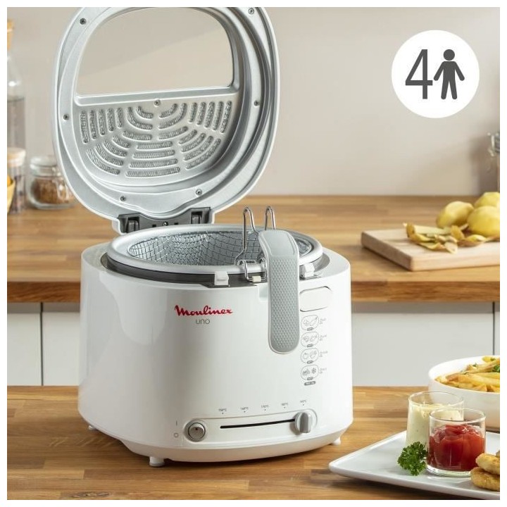 MOULINEX AF203110 Uno Friteuse électrique, Hublot de contrôle, Capac