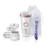 BRAUN Silk-épil 9 9 / 870 SensoSmart Epilateur électrique - 7 accessoires - Or et rose