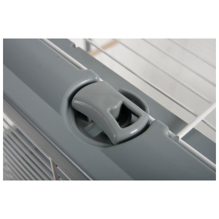 ZOLUX Cage surélevée Neo Muki - L77,5xP47,5xH87 cm - Gris - Pour ron