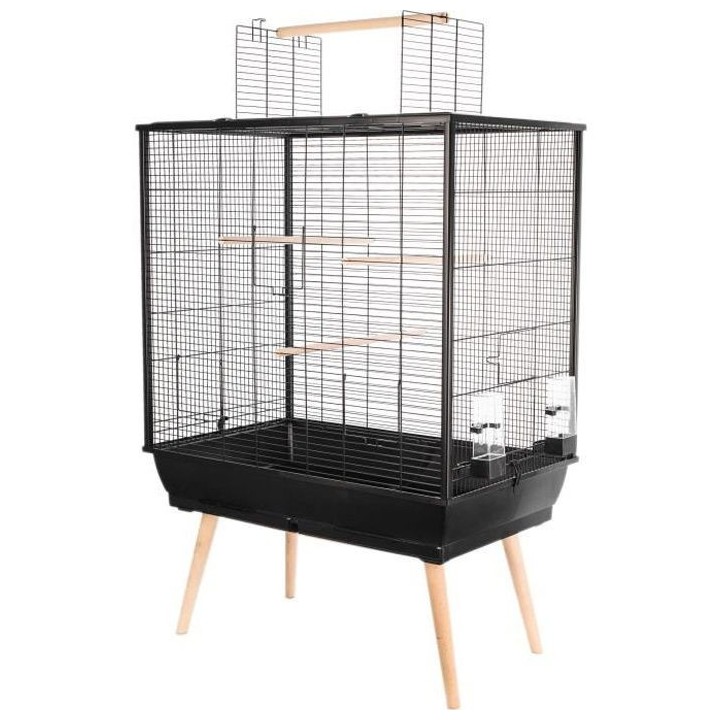 ZOLUX Cage surélevée Néo Jili pour oiseaux - L 78 x P 47,5 x H 112