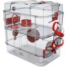 ZOLUX Cage sur 2 étages pour hamsters, souris et gerbilles - Rody3 duo - L 41 x p 27 x h 40,5 cm - Grenadine