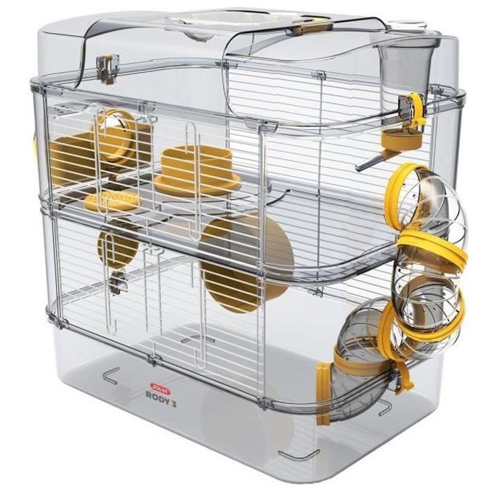 ZOLUX Cage sur 2 étages pour hamsters, souris et gerbilles - Rody3 du
