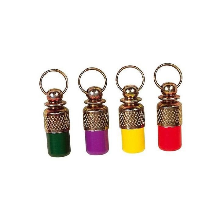 ZOLUX Tube adresse en métal - Bicolore - Pour chien