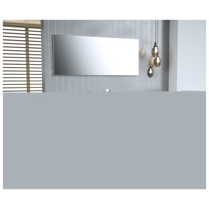 Ensemble Meuble salle de bain L 120 - Vasque + 3 tiroirs + miroir - Bl