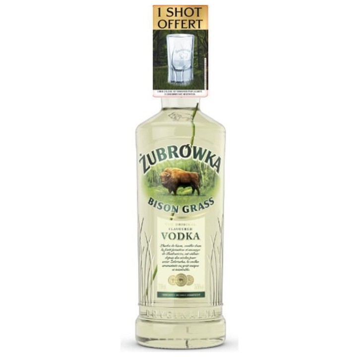 Zubrowka Bison Grass - Vodka a l'herbe de bison - Pologne - 37,5% Vol.