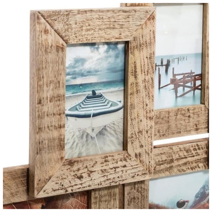 Elsa Pele-mele en bois - 9 photos - 69 x 60 cm