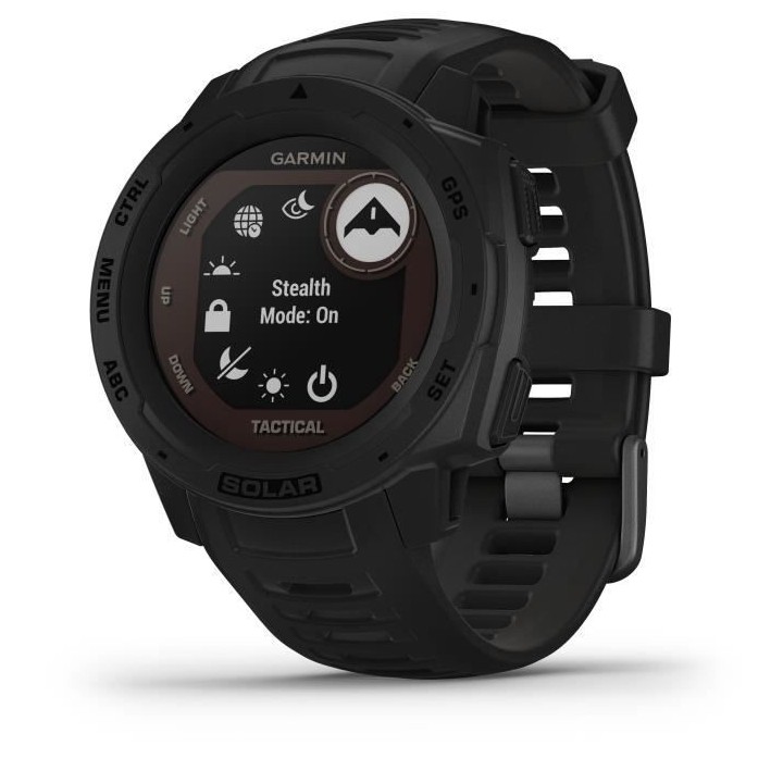 GARMIN Instinct Solar Tactical Montre connectée, Black