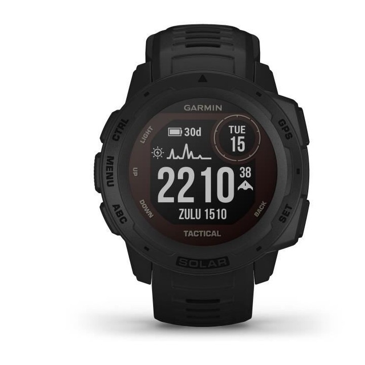 GARMIN Instinct Solar Tactical Montre connectée, Black