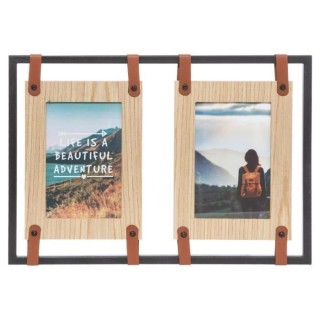 Pele-mele en métal - 2 Photos - Multicouleur