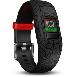 GARMIN Vivofit Junior 3 - Bracelet Connecté Enfant - Age 6+ - Spider Man - Expérience Interactive - 1 an d'Autonomie - Rouge