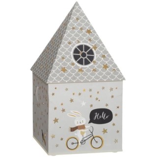 Lampe maison en polypropylene 5 LED - Gris